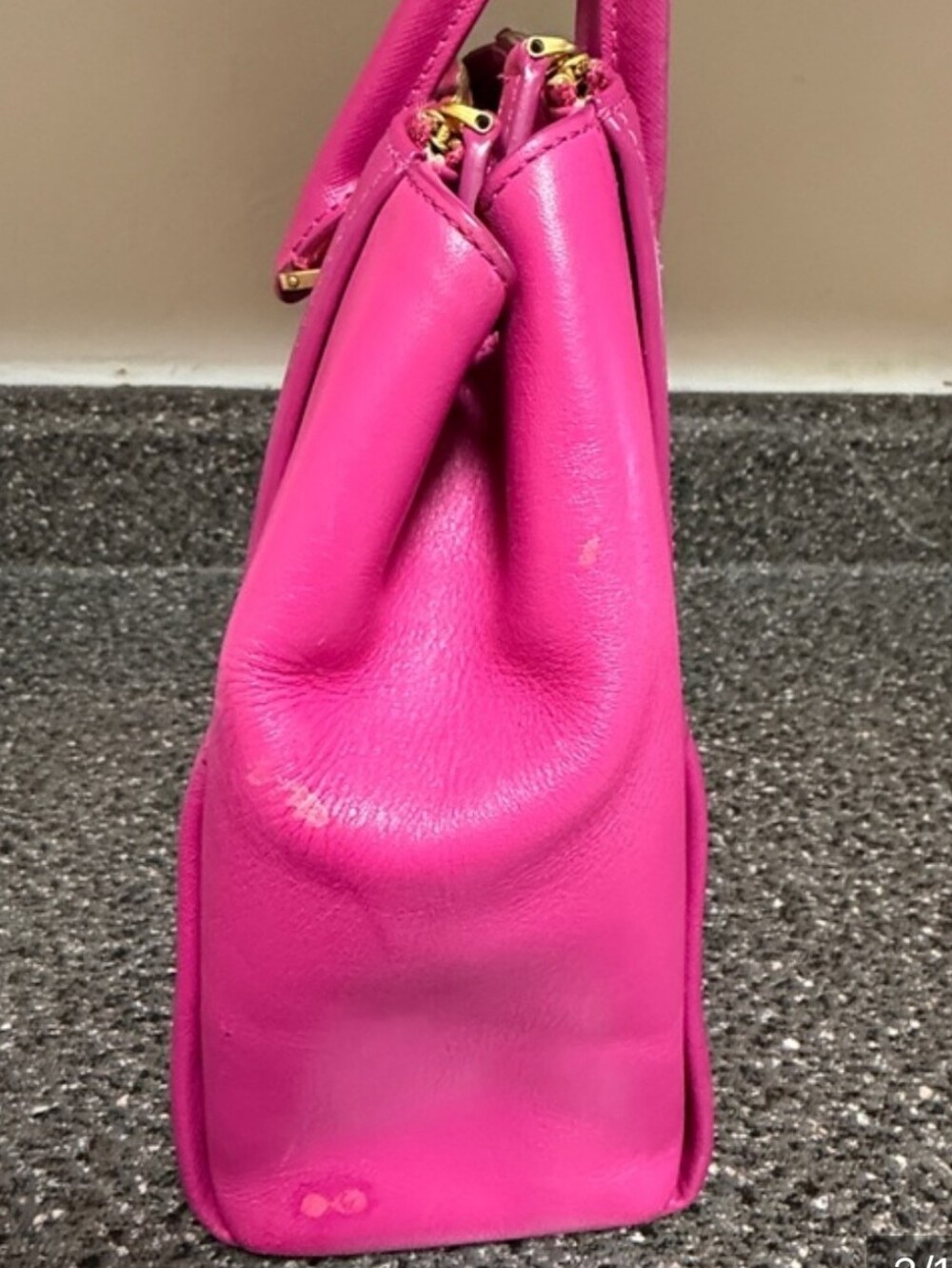 Authentic MCM Bright Pink Satchel - Picture 8 of 16
